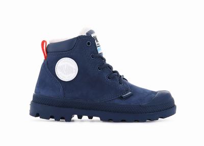 Botas Palladium PAMPA HI CUFF WPS OZ Niños Indigo | Costa Rica-81652